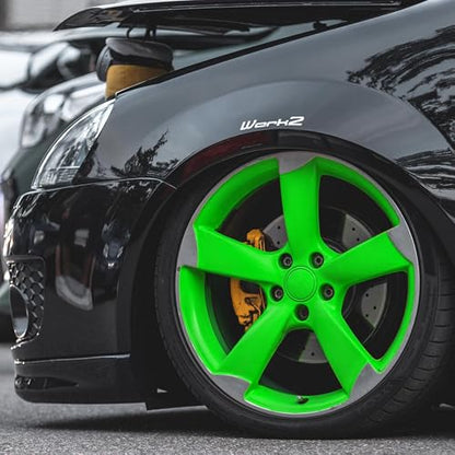 ERA Paints Green Wheel Paint With Omni-Curing Catalyst Technology - 2K Aerosol Glossy Finish With High Temp Resistance And Extreme Durability Against Color Fade And Chemicals Like Brake Fluid - color: Green 2K Spray Paint Only