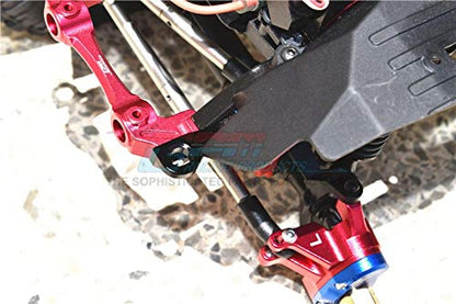 GPM 6Pc Set Upgrades Aluminum Front Body Post Mount for SCX10 III Jeep Wrangler Rubicon (AXI03007) RC Cars (Blue)