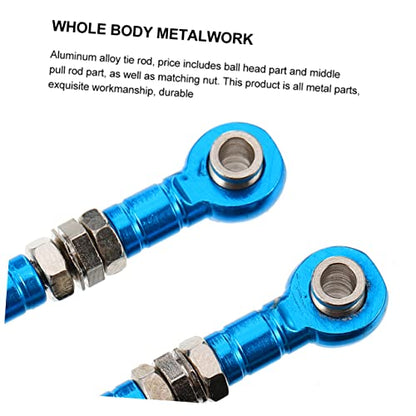 2pcs Rc Car Truck Steering Linkage Tie Rod Adjustable Nut Lightweight Soft Material