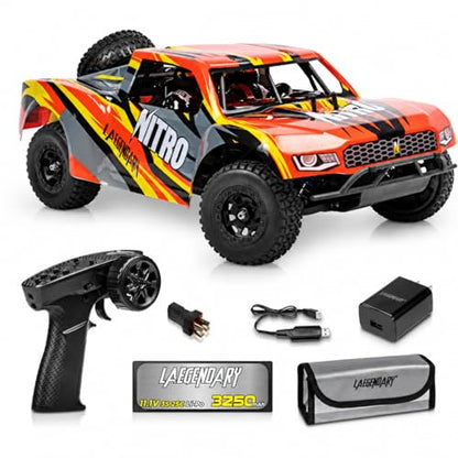 1:8 Scale 4x4 Off-Road RC Truck, Brushless Electric Remote Control Vehicle, Hobby Grade Short Course Truck, AWD System, 2.4GHz Controller