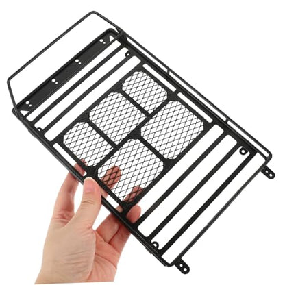 Car Roof Luggage Bracket for Crawler Black Storage Shelf for Simulation Accessories Practical Design for Easy Mounting and Strong Fixation - size: 22.8X14.1cm