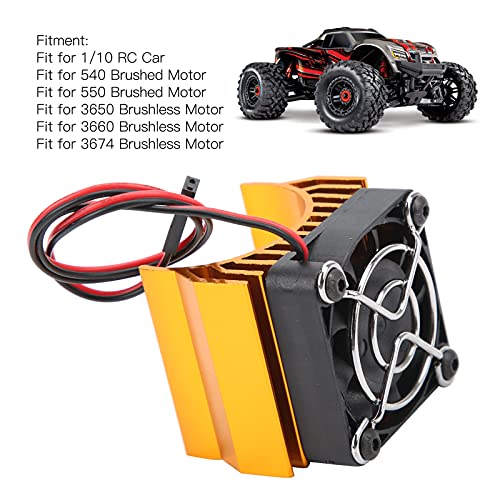 RC Motor Heatsink 1/10 RC Car 3650 Brushless Motor Cooling Fan 540 RC Brushed Motor Fan with Heatsink