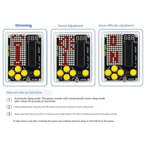 DIY Soldering Project Game Kit Electronic Practice Solder Soldering Kit | 7 Retro Classic Pixel Game Maker Idea for STEM Education Friends Gifts