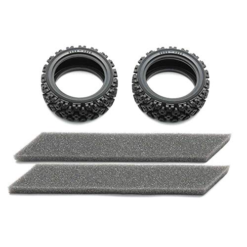 Tamiya 54861 RC Rally Block Tires, Soft Compound w/ Foam Inserts (2)
