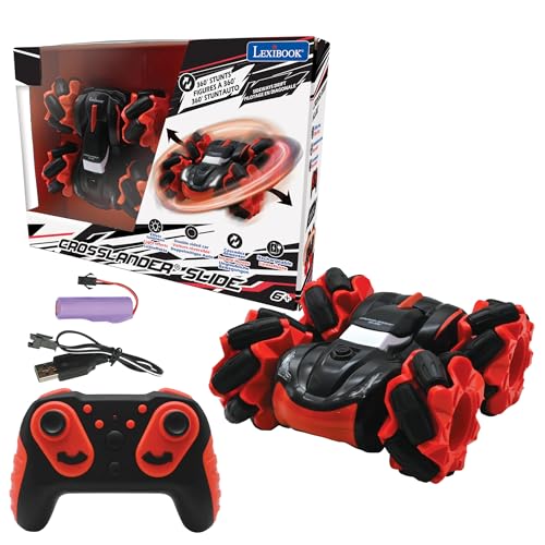 LEXiBOOK, Crosslander Slide RC Car, RC58 | 4WD, Reversible, 360° stunts, Rechargeable - style: Crosslander slide