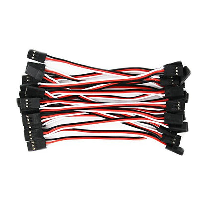 20pcs 3.93inch 10cm 100mm Servo Extension Lead Wire Cable Male to Male KK MK MWC 26awg Servo Wire