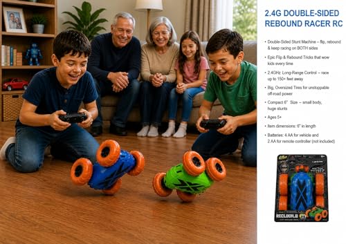 Remote Control Car for Kids, 360° Double-Sided RC Stunt Car