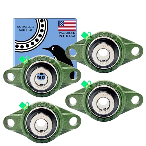PGN UCFL202-10 (4 Pack) 2-Bolt Flange Bearing 5/8" Bore - size: 4, style: UCFL202-10