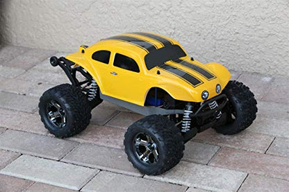 SummitLink Custom Body Yellow Bumblebee Style Compatible for 1/10 Scale RC Car or Truck (Truck not Included) STB-BEE-01