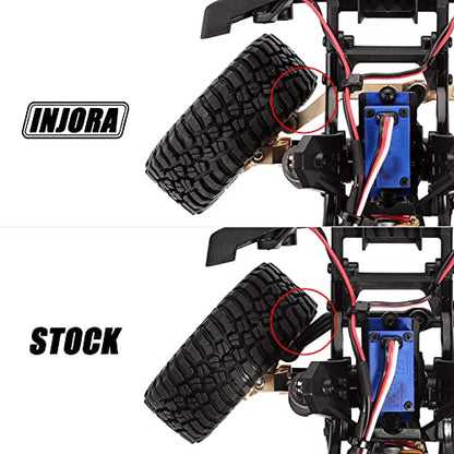 INJORA Brass Steering Link for 1/18 RC Crawler TRX4M Upgrade, 12g - color: Brass