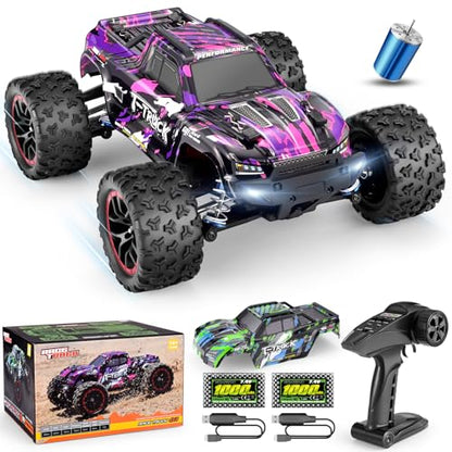 HAIBOXING 18859A 1/18 Brushless Fast RC Cars 4WD Off-Road Truck All Terrain | Fast Remote Control Truck 48 KM/H Speed for Adults and Kids, Boys Truck Toys Gifts, Extra Shell and Batteries Double the Fun