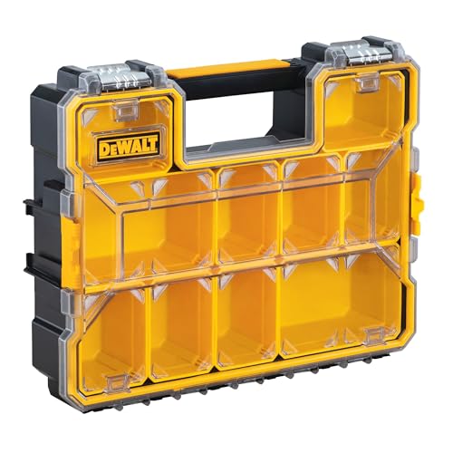 DEWALT Small Parts Organizer, Hardware Storage Box with Removable Dividers, 10-Compartment (DWST14825) (Pack of 3) - size: One Size (Pack of 3)