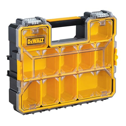 DEWALT Small Parts Organizer, Hardware Storage Box with Removable Dividers, 10-Compartment (DWST14825) (Pack of 3) - size: One Size (Pack of 3)