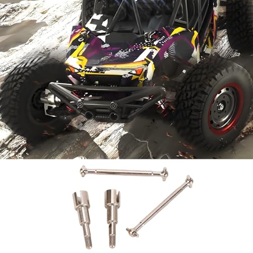 Mtlavishness RC Car Metal Rear Drive Shafts Replacement for SCY 18101PRO 18103PRO High Strength Rear Axle Dogbone Upgrades for Enhanced Off Road Performance and