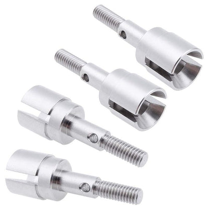 08029 Dogbones 89.5mm & Stub Wheel Axle 02033 Drive Shaft for 1/10 Redcat HSP Exceed RC Car Truck Replacement(Silver) - color: Silver
