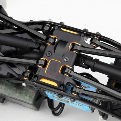 Aluminum Chassis Skid Plate for 1/24 Axial SCX24 Deadbolt Crawler Car AXI90081 Upgrades Parts