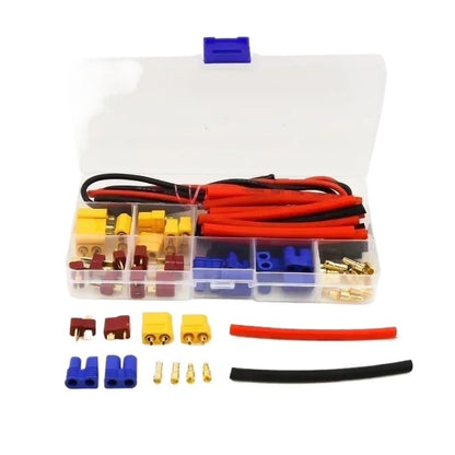 RC Crawlers Components Deans T Plug EC3 XT60 Adapter Connector 14AWG Silicone Wire Heat Shrink for RC FPV Drone Lipo Car Upgrades Parts