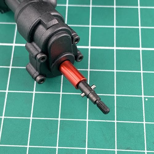 RCHUBAM 2PCS Steel Portal Stub Axle for 1/18 Redcat Ascent-18 Upgrade Part | 1 Pairs Stock Size/+5mm/+10mm Portal Stub Axle,RC Rock Crawler Car Upgrade - style: +10mm CVD Stub Shaft