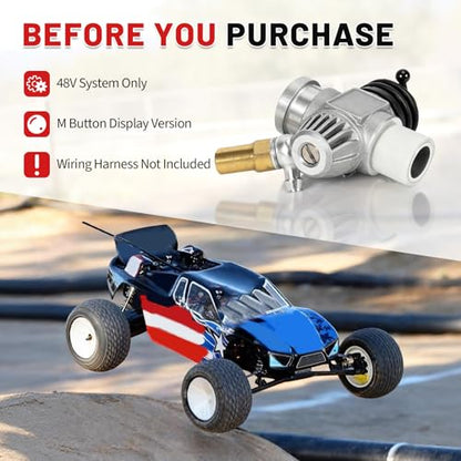 21982000 11K Slide Carburetor, 3-Needle Adjustable Nitro Engine Carb, Fit for OS Max 18TZ 18TM 21TM, Smooth Throttle & Easy Tuning