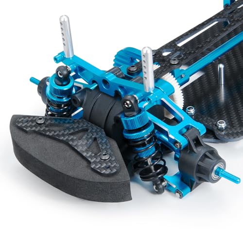 MOHERO Aluminium Alloy &Carbon Fiber Shaft Drive 1/10 RC Touring Car Chassis Frame Body Kit with 4 Wheels for TT01 TT01E