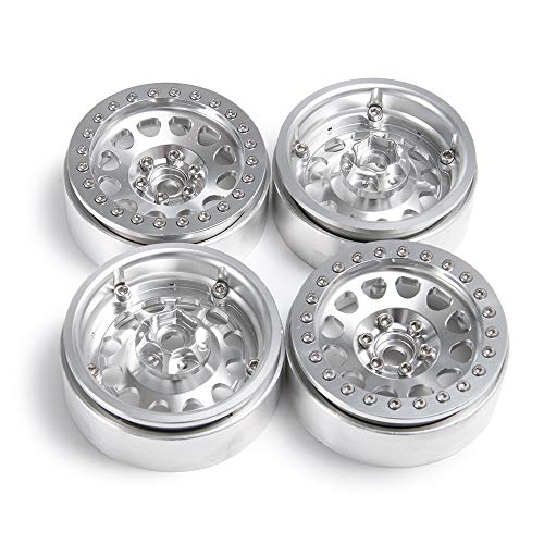 Aluminum 2.2" Beadlock Wheel Rim for Axial Wraith SCX10 II III TRX4 | 1Set/4PCS,1/10 RC Crawler Car Upgrade Parts