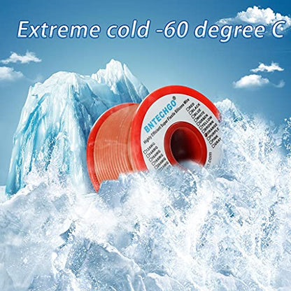 BNTECHGO 30 Gauge Silicone Wire Orange 100ft Stranded Tinned Copper Wire | Flexible 30 AWG Stranded Wire Silicone Rubber Insulation For RC Models, Drone, Robot, LED Lighting Systems, 3D Printer, DIY - size: 30 gauge silicone wire 100ft, style: Orange