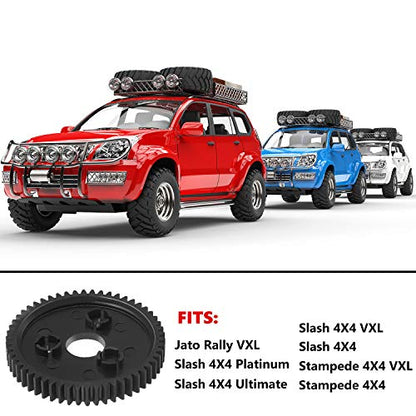 Sumind 5 Pieces 54T 0.8 32 Pitch Plastic Spur Gear Compatible with 4 x 4 VXL Rally VXL HPS HPI RC Car and Boat