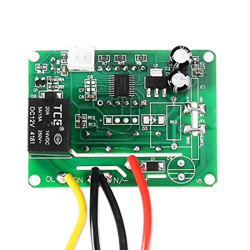 Digital LED Temperature Controller Module, XH-W3001 Thermostat Switch with Waterproof Probe, Programmable Heating Cooling Thermostat (12V 10A 120W) - style: 12V