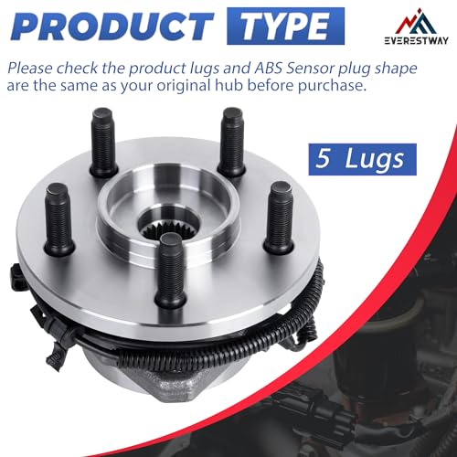 513176 Front Left Wheel Hub Bearing Assembly 4-Wheel ABS 5 Lugs 1 Pack | Fits 2002-2007 Jeep Liberty, Automotive Replacement Front Left Wheel Hub Assembly Only for 4-Wheel ABS Models - size: 513176/1PC