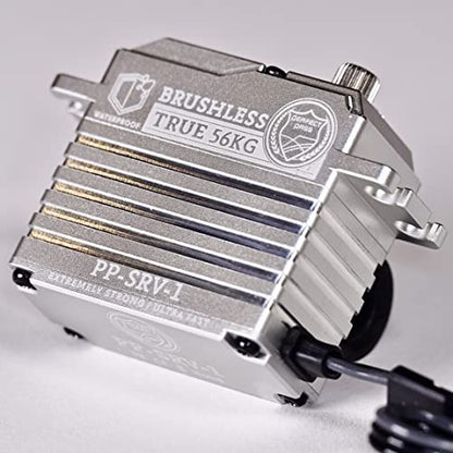 Monster 56KG Waterproof Brushless High Torque HV Ultra Fast Digital Servo Full Metal Gears for RC CAR Extremely Precise/Shockproof Rc Car Servo Watch Video!