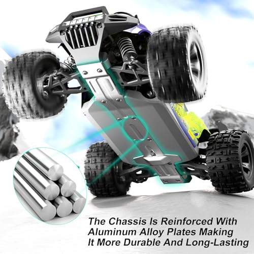 1:18 Scale 4WD High-Speed RC Car, 25 MPH Off-Road Remote Control Truck for Adults & Teens - All Terrain Electric Vehicle with 2 Rechargeable Batteries & 2.4GHz - Gift Idea (1:18 Scale)