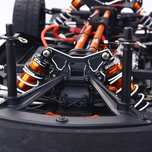 1/7 4WD Brushless RC Monster Truck, 1900KV Motor 150A ESC Metal Gear Servo, CNC Aluminum Adjustable Shocks, 2.4GHz RTR Hobby Off Road Remote Control Truck for Adults 14+（Without Battery） - color: Vibrant Colors