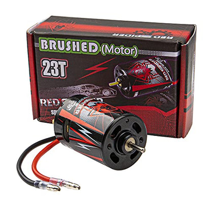 RC Motor 23T 540 Brushed Motor Shaft 3.175mm Compatible with Axial SCX10 AXI03007 90046 Traxxas TRX4 D90 MST Tamiya CC01 1/10 RC Crawler Short Truck Car