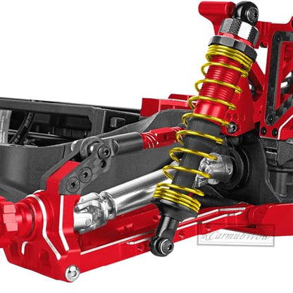 RC Shock Absorber Upgrades Part for 1/10 Jato 4X4 Brushless,Jato 4X4 VXL,Alloy Aluminium Shocks Front Rear,Replace #7462,Red - color: Red(4pcs)