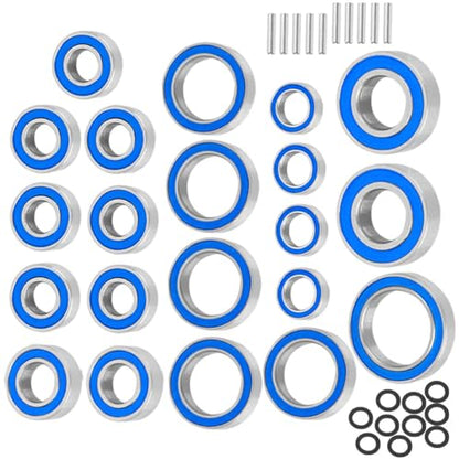 RC Sealed Bearings Kit Upgrade Parts for 1/10 Slash 4WD LGC HCG and VXL,Rustler/Stampede/Telluride/Rally 4X4.Navy Blue. - color: Navy Blue(for 1/10)