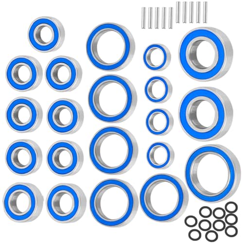 RC Sealed Bearings Kit Upgrade Parts for 1/10 Slash 4WD LGC HCG and VXL,Rustler/Stampede/Telluride/Rally 4X4.Navy Blue. - color: Navy Blue(for 1/10)