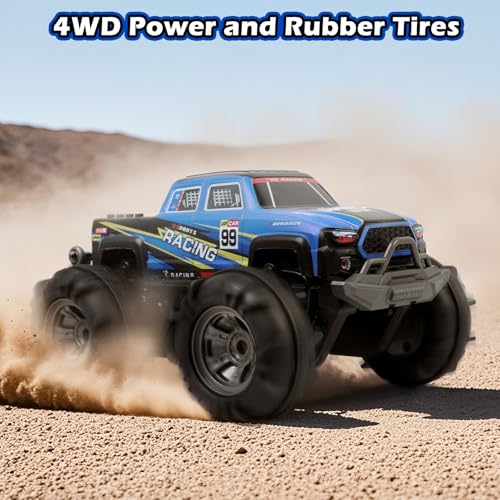 QXHOL 4WD Amphibious Waterproof Monster Truck Gesture RC Car Toy for Kids | Hand Controlled Remote Control , All-Terrain Off-Road Vehicle for Boys Ages 6-7 8 9 10 11 12 Year Old, Birthday Gift Present - color: Amphibious Truck Car