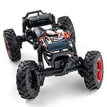 BEEZRC FMS 1/24 RC Crawler FCX24S Power Wagon S RTR, 4WD Off-Road Mini Rock Crawler Remote Control Car, 2.4GHz Hobby Grade Electric RC Truck, Hobby rc Crawlers for Adults (Blue) - color: Blue