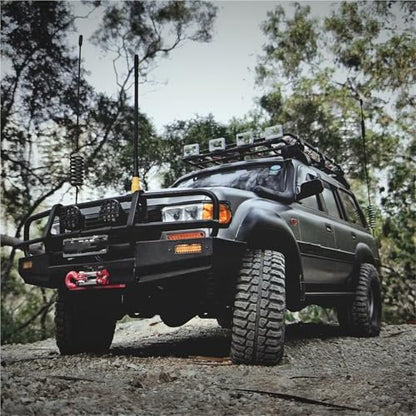 Rc Bumpers Compatible with Rcrun Run80 for LC80 for Chassis Body Upgrade Parts 1/10 RC Crawler Bull Bar Off-Road Metal Front Bumper