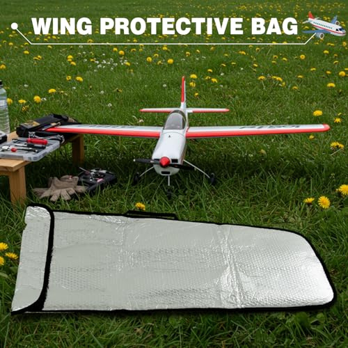 Rc Plane Wing Bag 30 CC Bubble Layer Protection Bag for 2 Wings&Tube to Rc Airplane - size: 30 CC