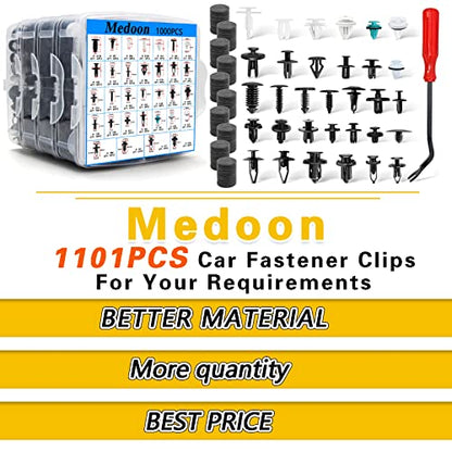 Car Retainer Clips 1101 PCS Car Door Panel Trim Clips Kit 32 Most Popular Sizes Cars Body Kits 1 Pcs Fastener Remover for Ford GM Toyota Honda Chrysler BMW Benz Nissan Subaru Audi Mazda - size: 1101PCS