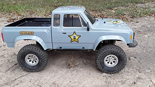 RC Car Truck Decals Stickers - Sheriff - Choose from 2 Set Styles 1/10 1/8 Scale (Basic - Old School Set) - color: Basic - Old School Set