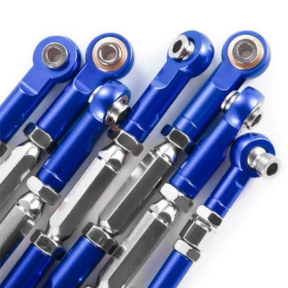 Adjustable Aluminum Upgrades Parts Turnbuckles Camber Links Set for 1/10 Traxxa Slash 2WD 4X4 Hoss Rustler VXL Stampede RC Truck