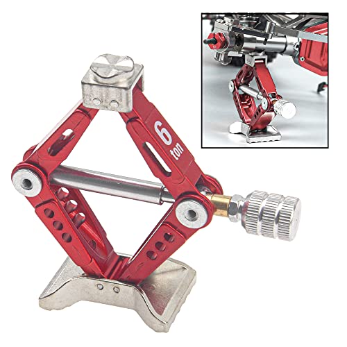 ShareGoo 1/10 RC Scale Jack Height Stands Adjustable Simulation Jack Tool Compatible with Traxxas TRX-4 Axial SCX10 Wraith Tamiya CC01 RC4WD D90 1/10 RC Crawler Car