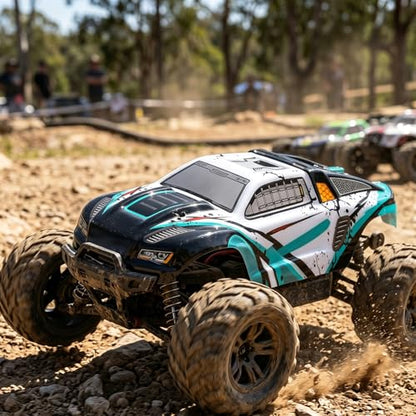 Drfeify 1/16 RC Car Replacement Body Shell, DIY Upgrade with Bold Graffiti Pattern and Aerodynamic Design for SCY16101 SCY16102 High Speed RC Trucks (Green) - color: Green