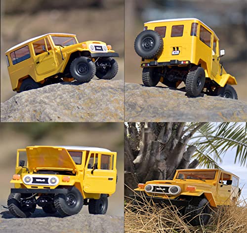 RC Rock Crawler, 2.4Ghz All Terrain Remote Control Car for Adults - color: Yellow