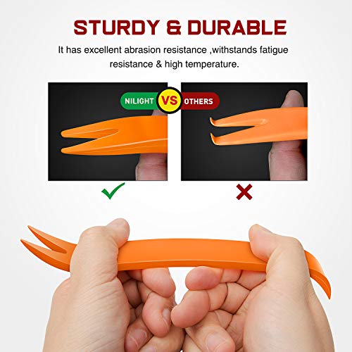 Nilight 240PCS Bumper Retainer Clips, Car Plastic Rivets Fasteners Remover Push Retainer Kit -Door Trim Panel Clips for Toyota GM Ford Honda Acura Chrysler,2 Years Warranty - color: 240Pcs Clips + Remover