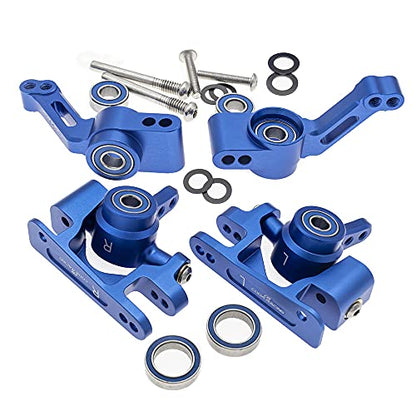 Alloy RC Caster Block&Steering Blocks&Rear Stub Axle Carriers for Traxxas 1/10 4X4 Slash, Stampede, Rustler 4WD -Replaces Part 6837 6832 1952