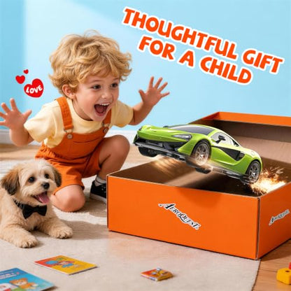 AEROQUEST 1:24 McLaren Remote Control Car（570S-Green） | Officially Licensed,Birthday Gift,Toys for ages 3-8,Electric Sport Racing,front-light ,2.4GHz-supports multi-play - color: Mclaren Green