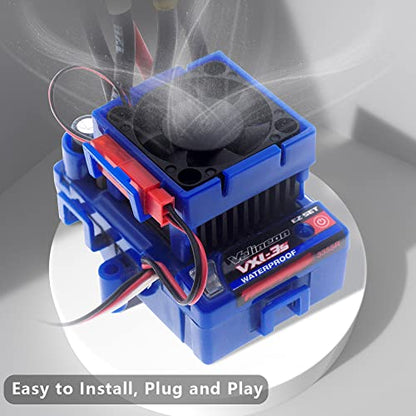 GLOBACT VXL-3S ESC Motor Cooling Fan for 1/10 Slash/Rustler/Stampede 4×4 - size: Red